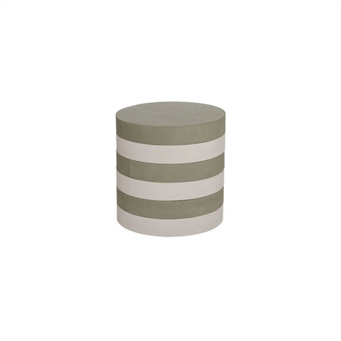 OYOY Iro Foam Stacking Stool, Olive/Clay