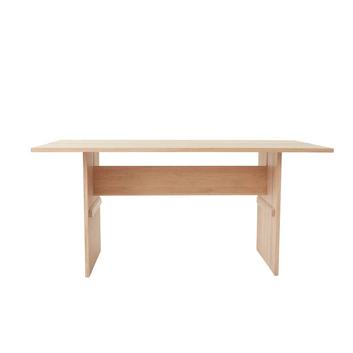 A packshot of Kotai dining table is a beautiful piece in any room, made of solid, white-pigmented oak.