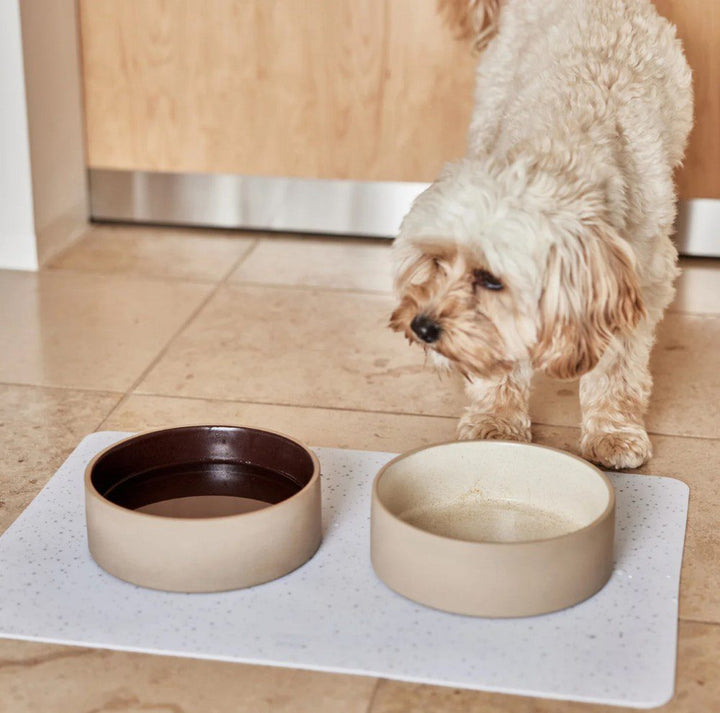 OYOY ZOO Sia Dog Bowl, White - 3 Sizes