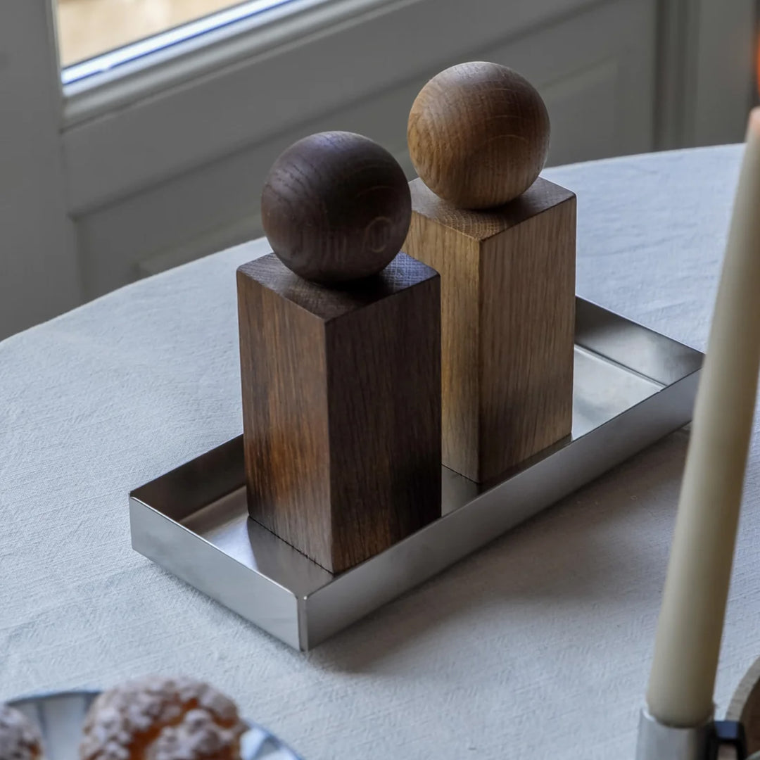 OYOY Bakku Tray, Small, L23.5cm, Steel