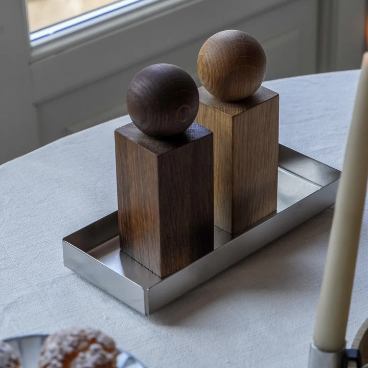 OYOY Bakku Tray, Small, L23.5cm, Steel