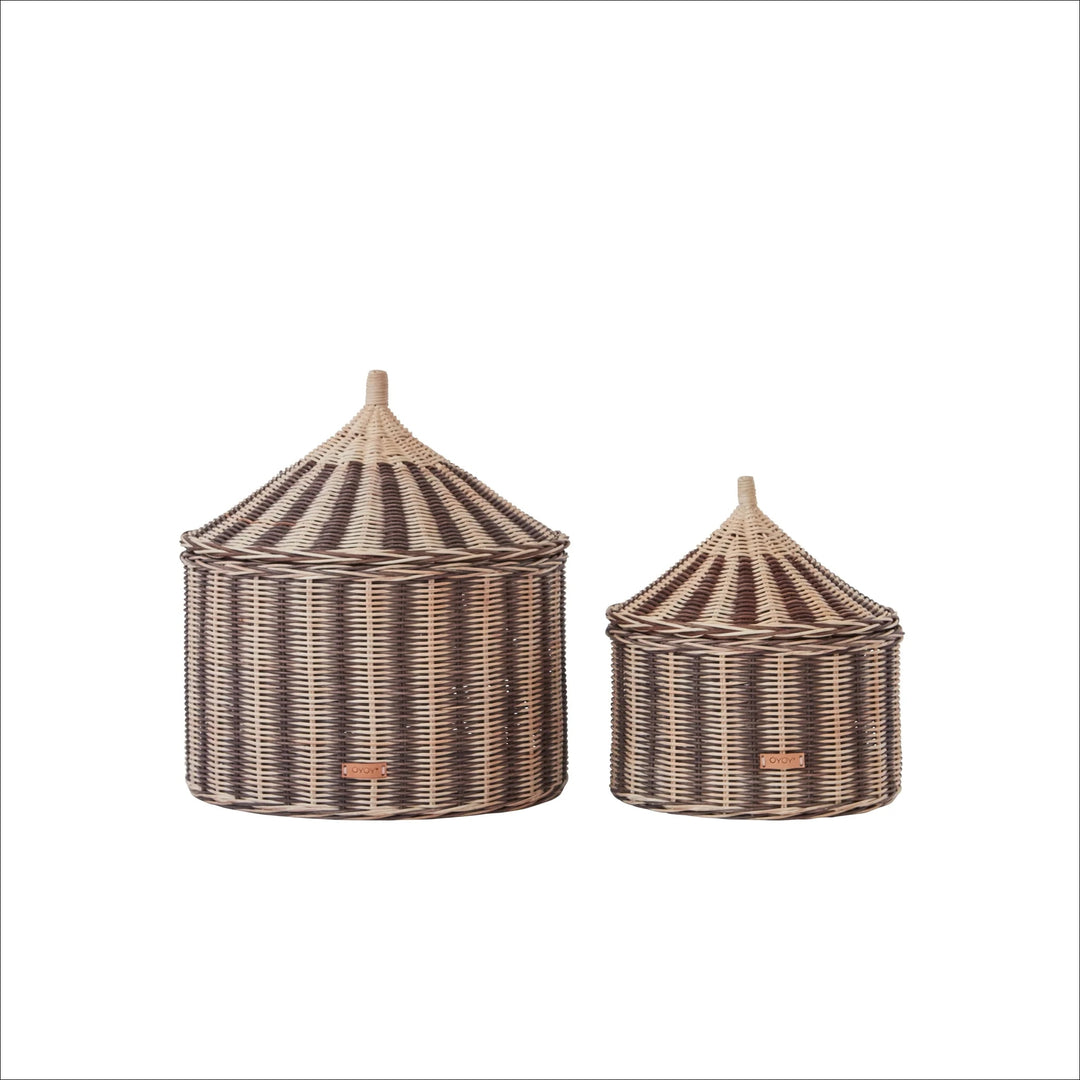 OYOY Circus Baskets, Nutmeg (Set of 2)