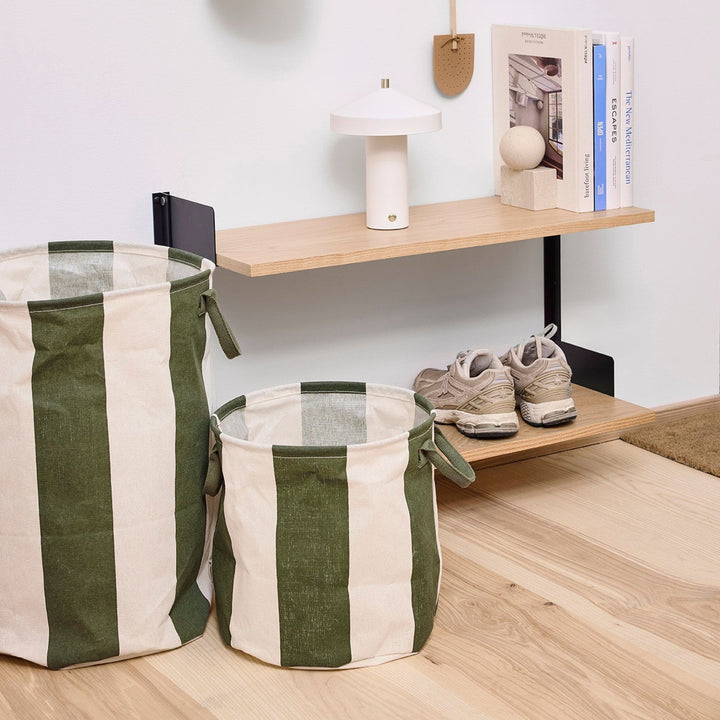 OYOY Kara Storage & Laundry Basket, Large, Dark Green