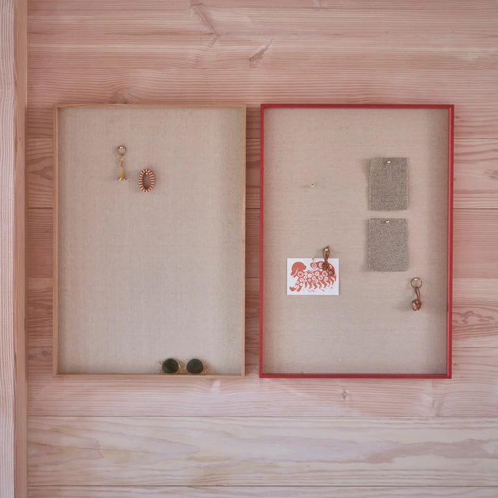 OYOY Peili Notice Board, Small, Red Wood