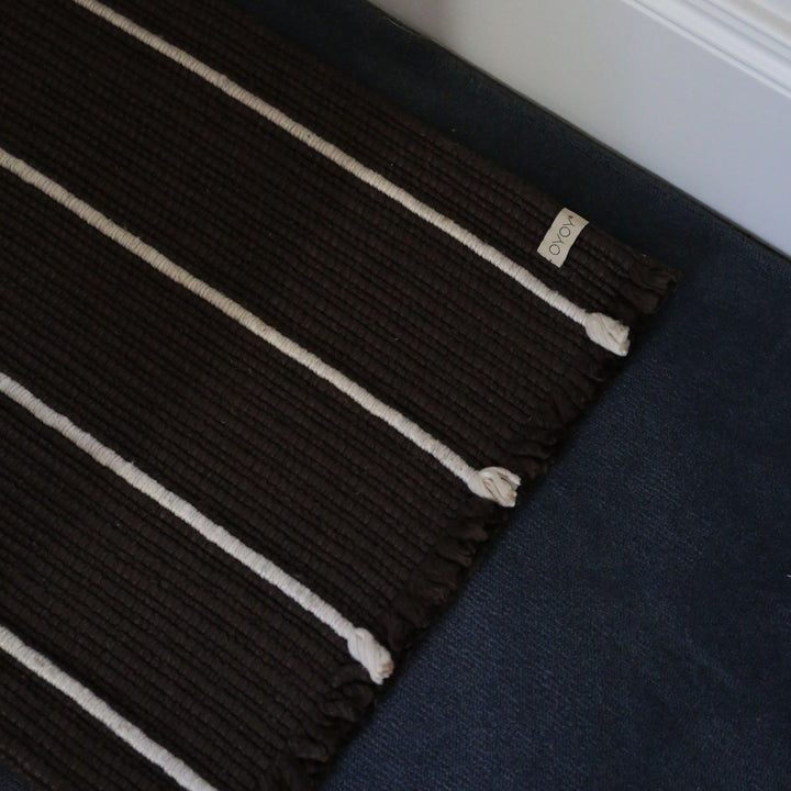 OYOY Putki Recycled Doormat, L76cm, Choc