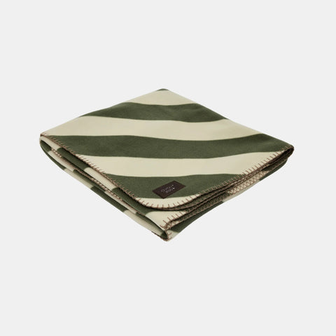 OYOY ZOO Kaya Dog Blanket, Off-White/Olive - 2 Sizes