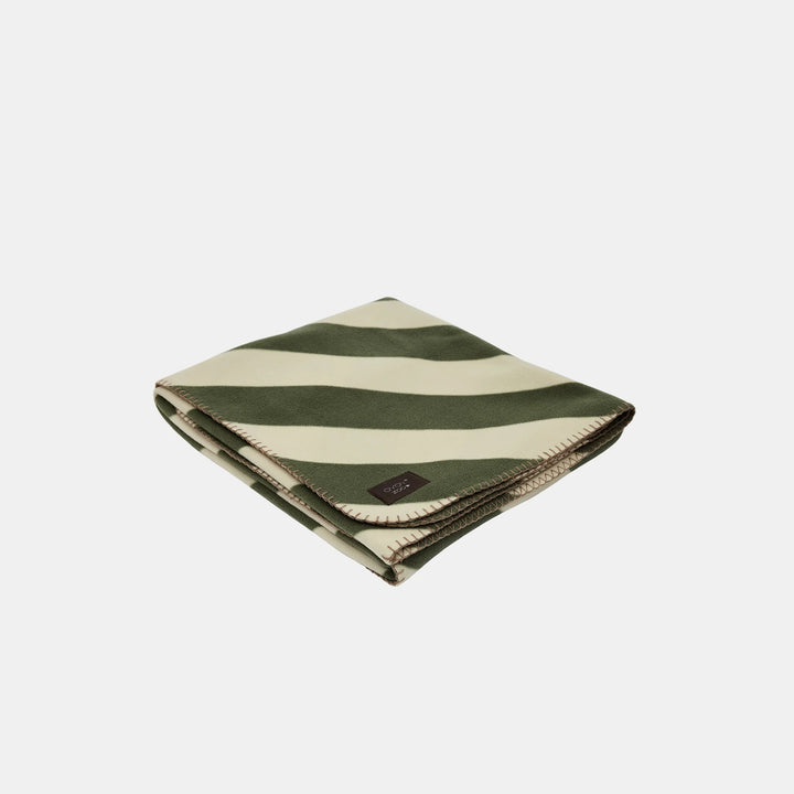 OYOY ZOO Kaya Dog Blanket, Off-White/Olive - 2 Sizes