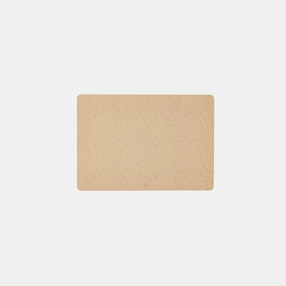 OYOY ZOO Koko Dog Bowl Mat, Camel