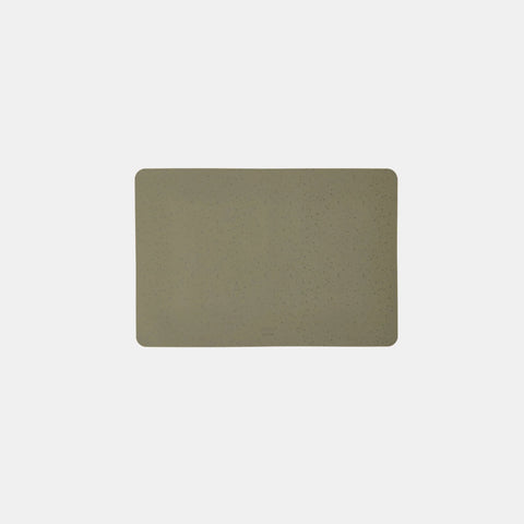 OYOY ZOO Koko Dog Bowl Mat, Olive