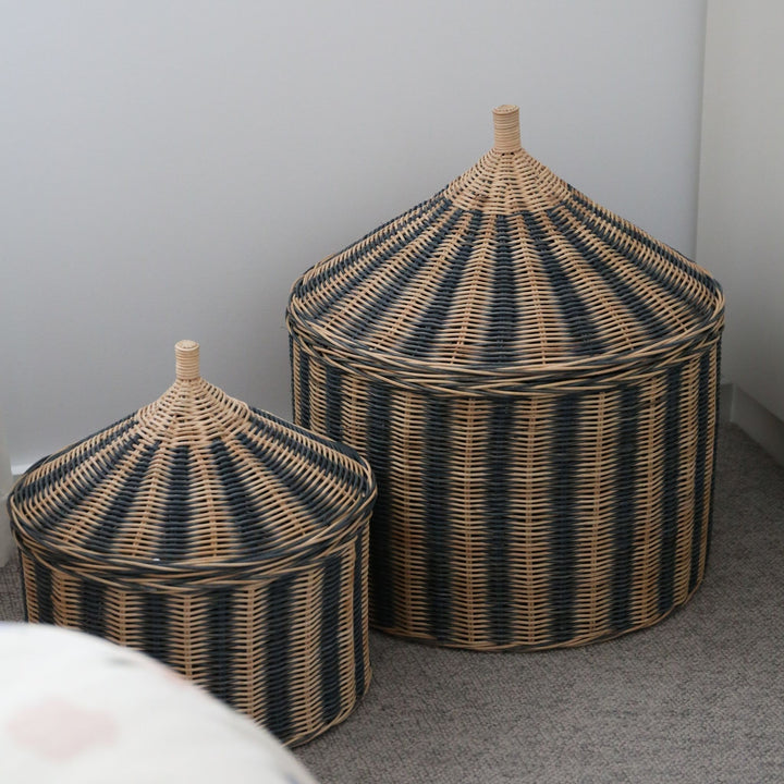 OYOY Circus Baskets, Blue (Set of 2)