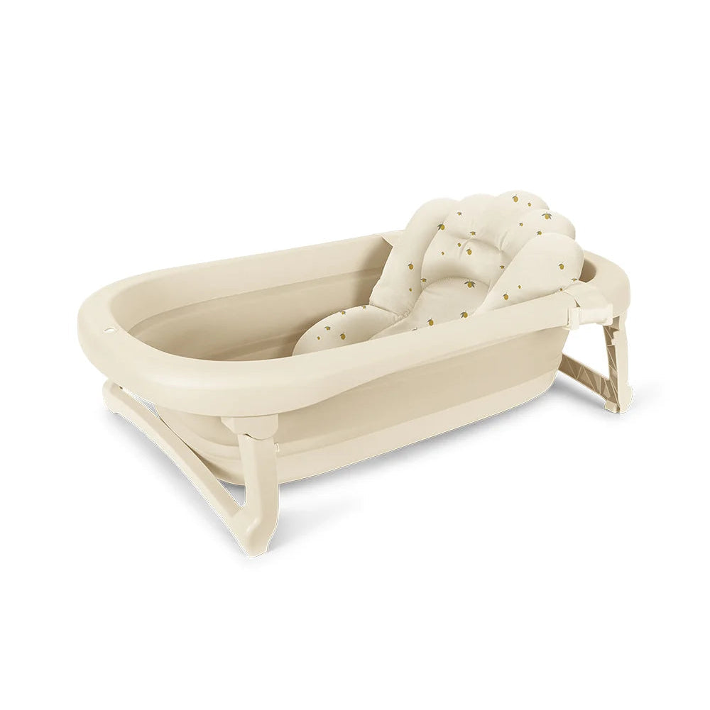 KONGES SLØJD Foldable Bath Tub and Cushion, Creme