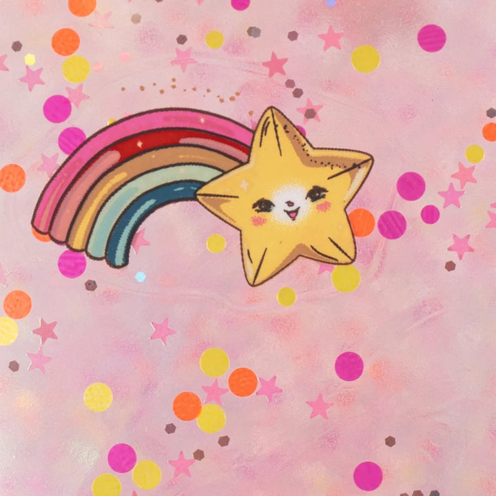 KONGES SLOJD Glitter Jump Bouncing Ball, Rainbow