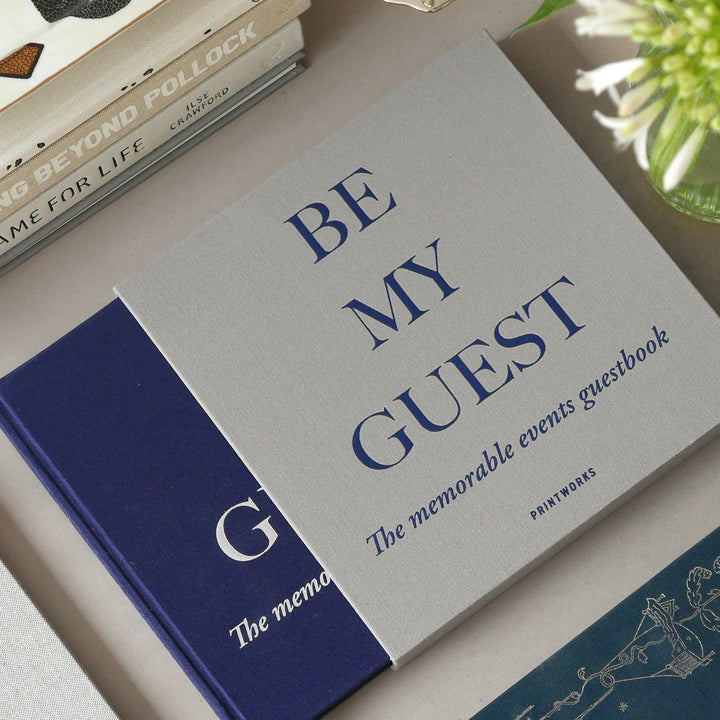 PRINTWORKS Guest Book, Grey/Navy