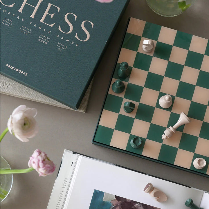 PRINTWORKS Classic Board Games Chess, Green