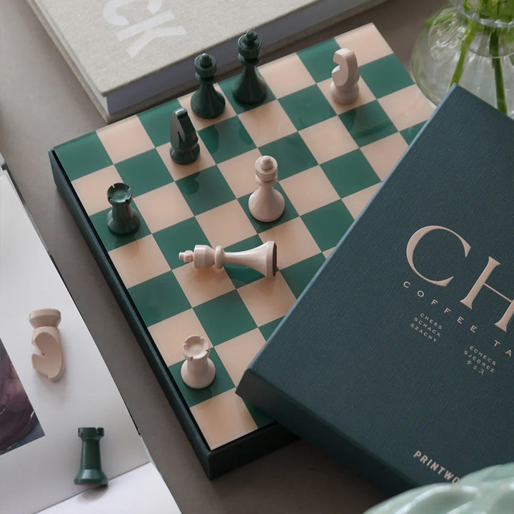 PRINTWORKS Classic Board Games Chess, Green
