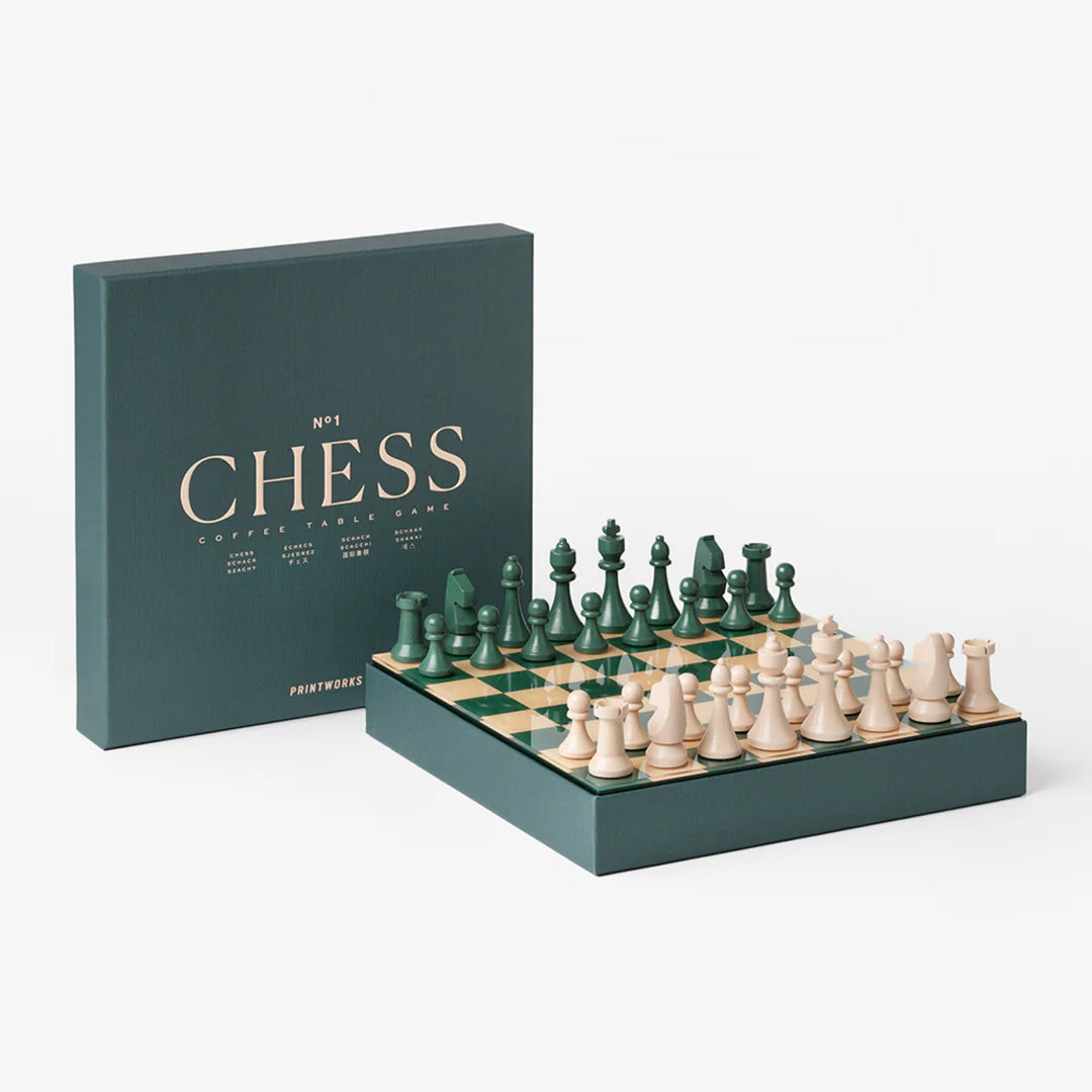 PRINTWORKS Classic Board Games Chess, Green