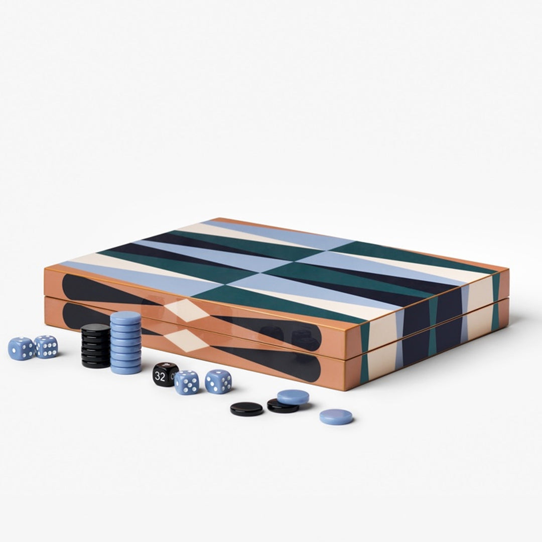 PRINTWORKS Classic Games Backgammon, Lacquered