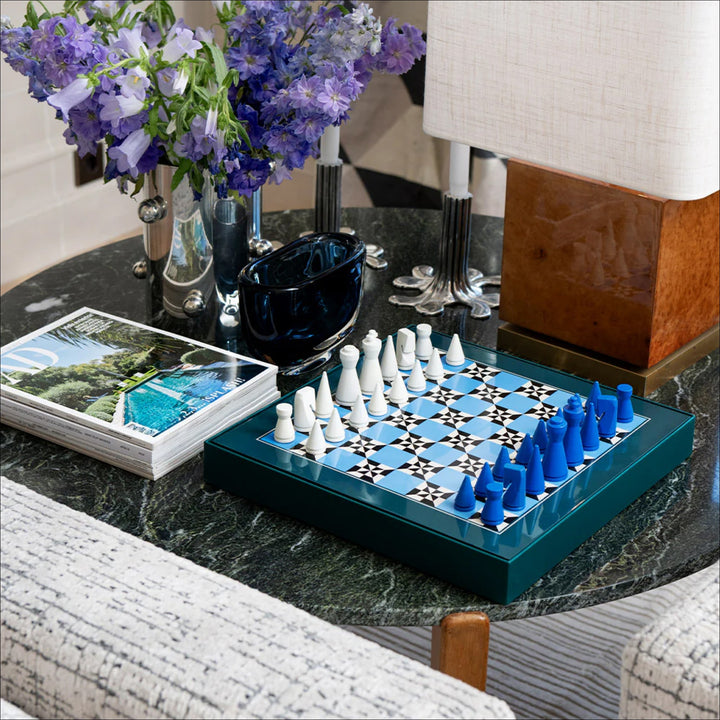 PRINTWORKS Classic Games Chess, Lacquered Poseidon