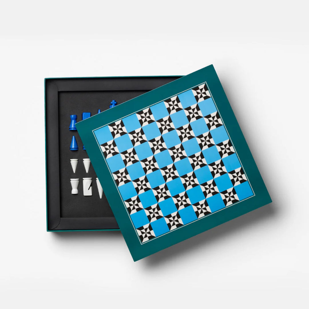 PRINTWORKS Classic Games Chess, Lacquered Poseidon