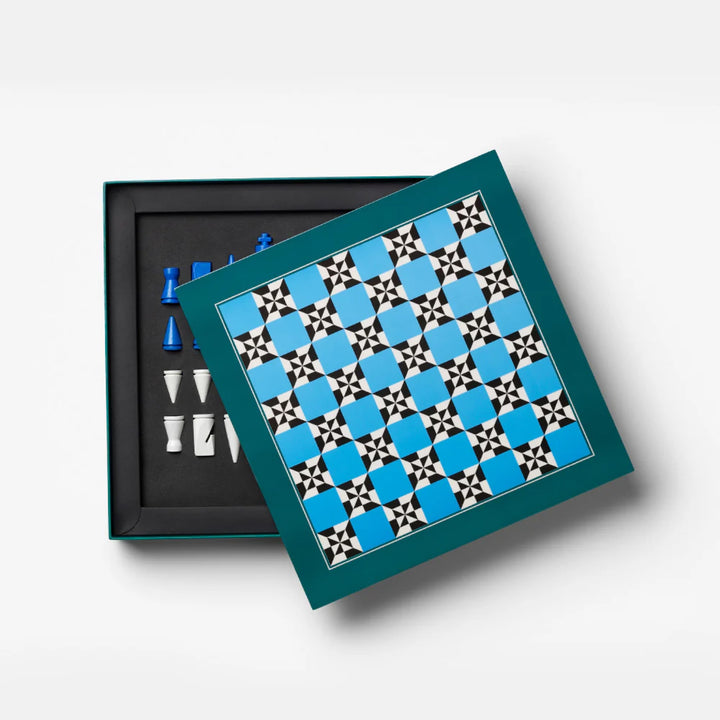 PRINTWORKS Classic Games Chess, Lacquered Poseidon