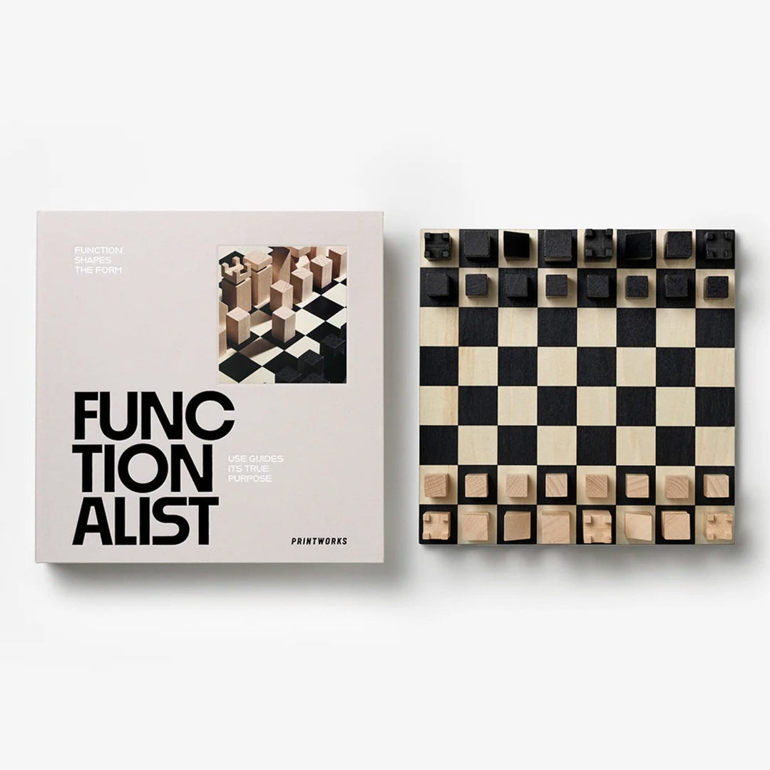 PRINTWORKS Wood Chess, The Functionalist