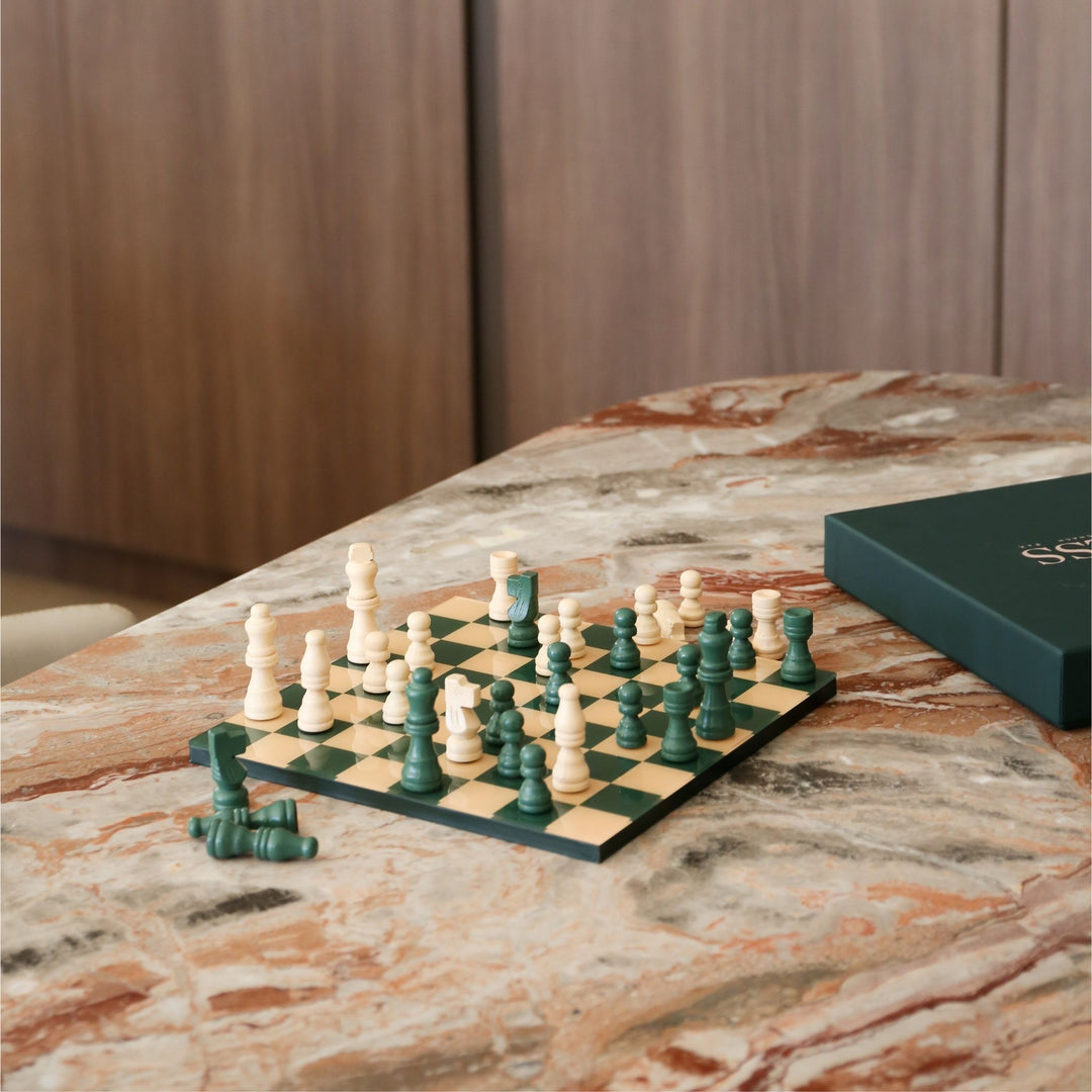 PRINTWORKS Classic Board Games Chess, Green