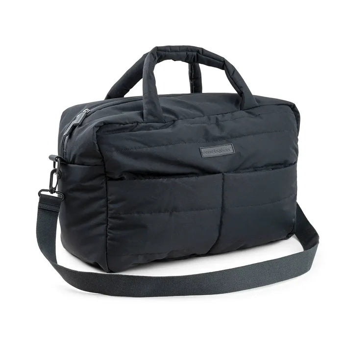 DONE BY DEER Quilted Nappy Bag, Black