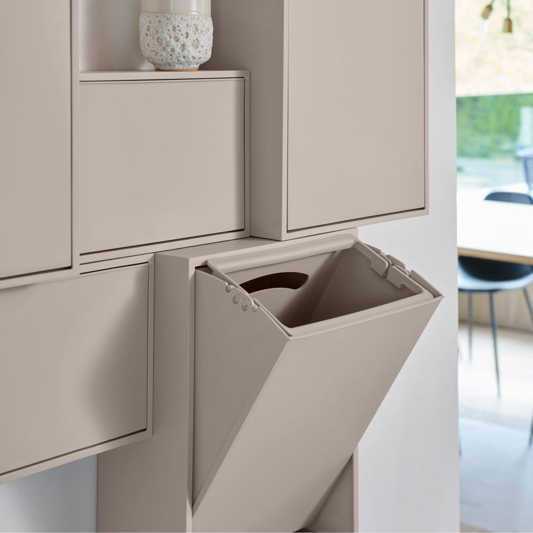 RECOLLECTOR Recycling Box, Silver Cloud Grey