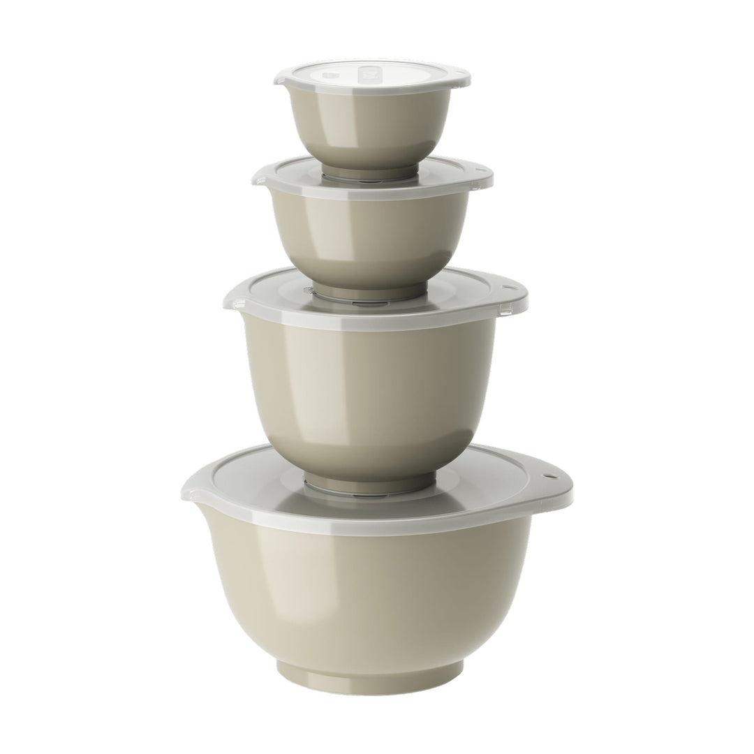 ROSTI Margrethe Bowl 8 pc Set w/ Lids (0.25L, 0.5L, 1.5L, 3L), Humus