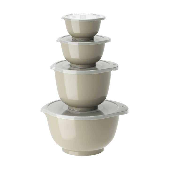 ROSTI Margrethe Bowl 8 pc Set w/ Lids (0.25L, 0.5L, 1.5L, 3L), Humus