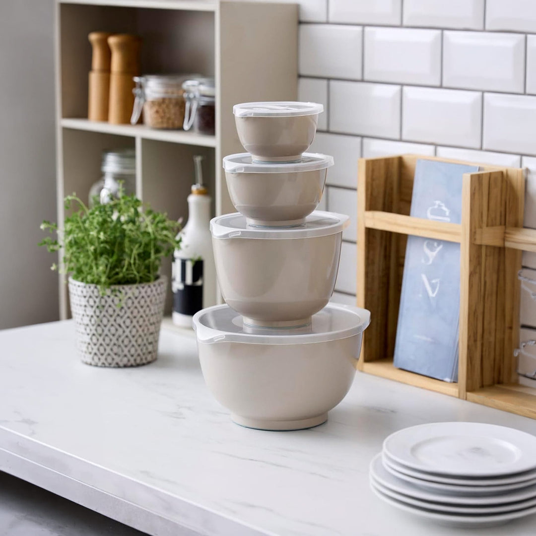 ROSTI Margrethe Bowl 8 pc Set w/ Lids (0.25L, 0.5L, 1.5L, 3L), Humus