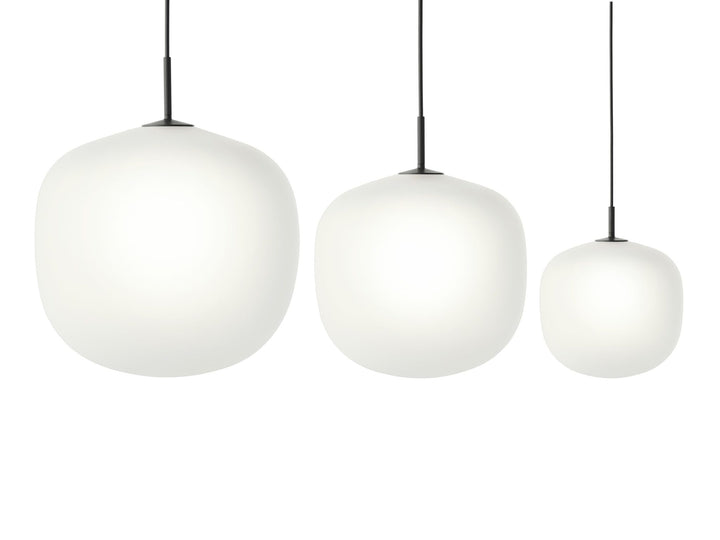 MUUTO Rime Pendant Light, Opal Black – 4 Sizes