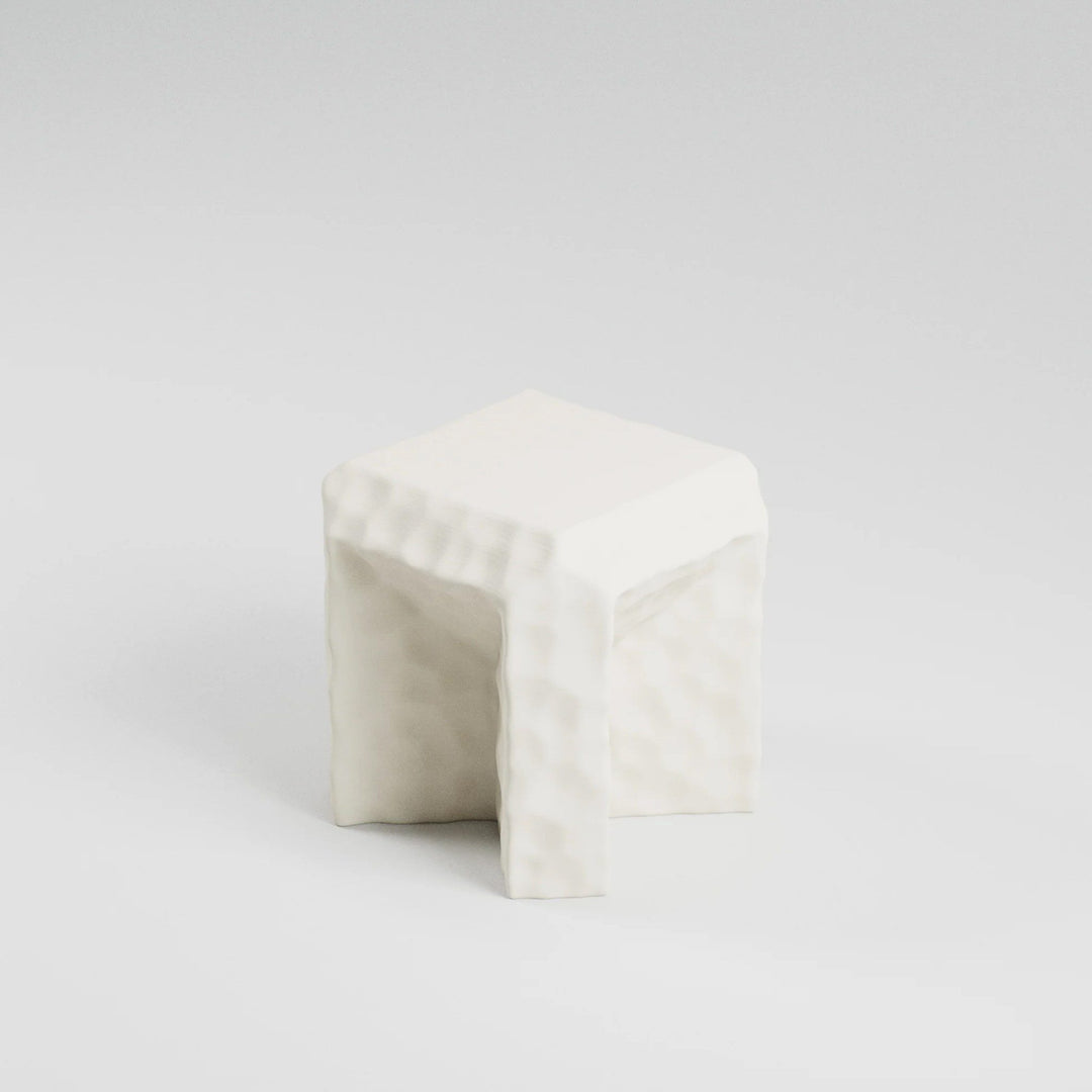 SPECIAL STUDIO Monolithic Side Table, Eggshell Matte