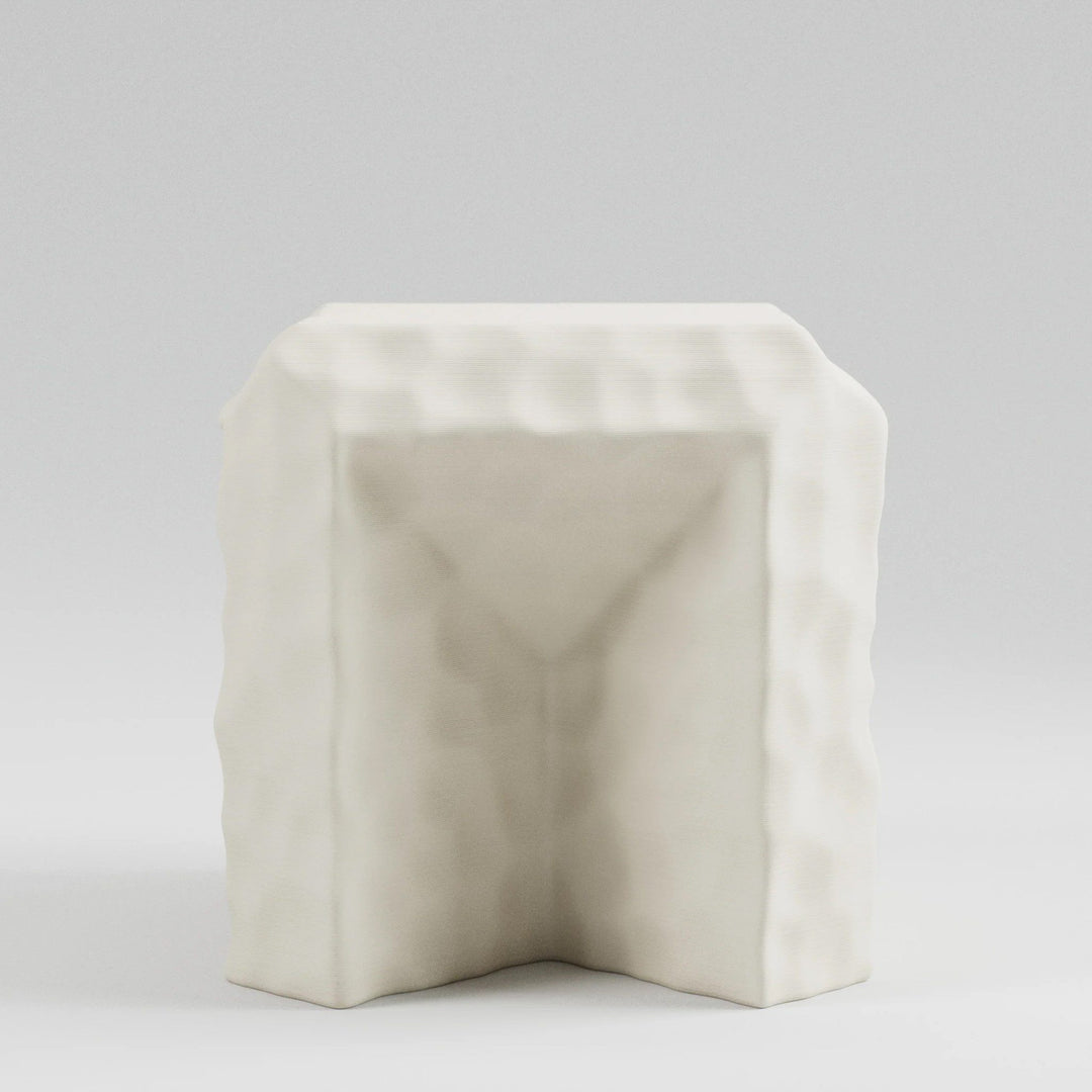 SPECIAL STUDIO Monolithic Side Table, Eggshell Matte