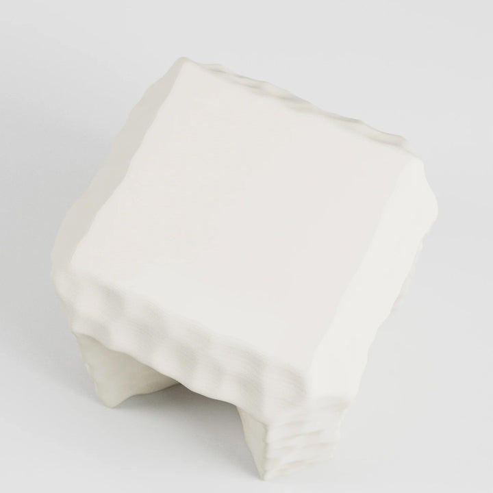 SPECIAL STUDIO Monolithic Side Table, Eggshell Matte