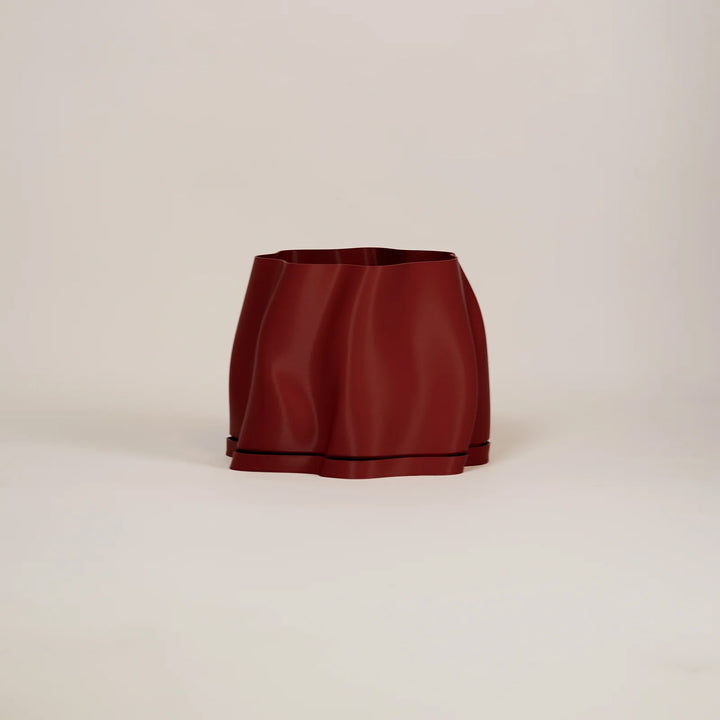 SPECIAL STUDIO Lulu Planter, Medium, D18xH19cm, Burgundy Matte
