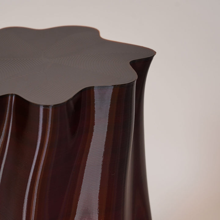 SPECIAL STUDIO Lulu Stool, Medium H45cm, Amber Gloss