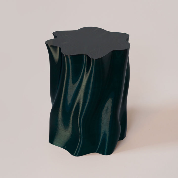 SPECIAL STUDIO Lulu Stool, Medium H45cm, Emerald Gloss