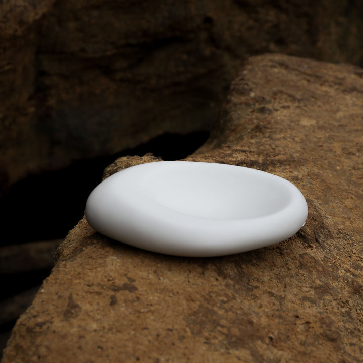 DESIGNSTUFF VIAH Sculpt Tray, 42cm, Stone