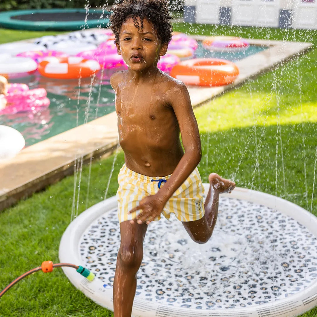 SWIM ESSENTIALS Sprinkler Mat, 150cm, Leopard