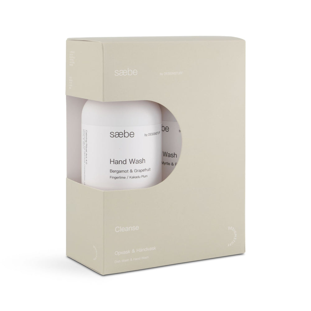 sæbe by DESIGNSTUFF, Cleanse Box, Dish Wash & Hand Wash Front Packaging