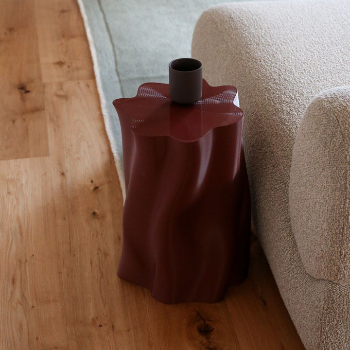 SPECIAL STUDIO Lulu Stool, Medium, H45cm, Burgundy Matte