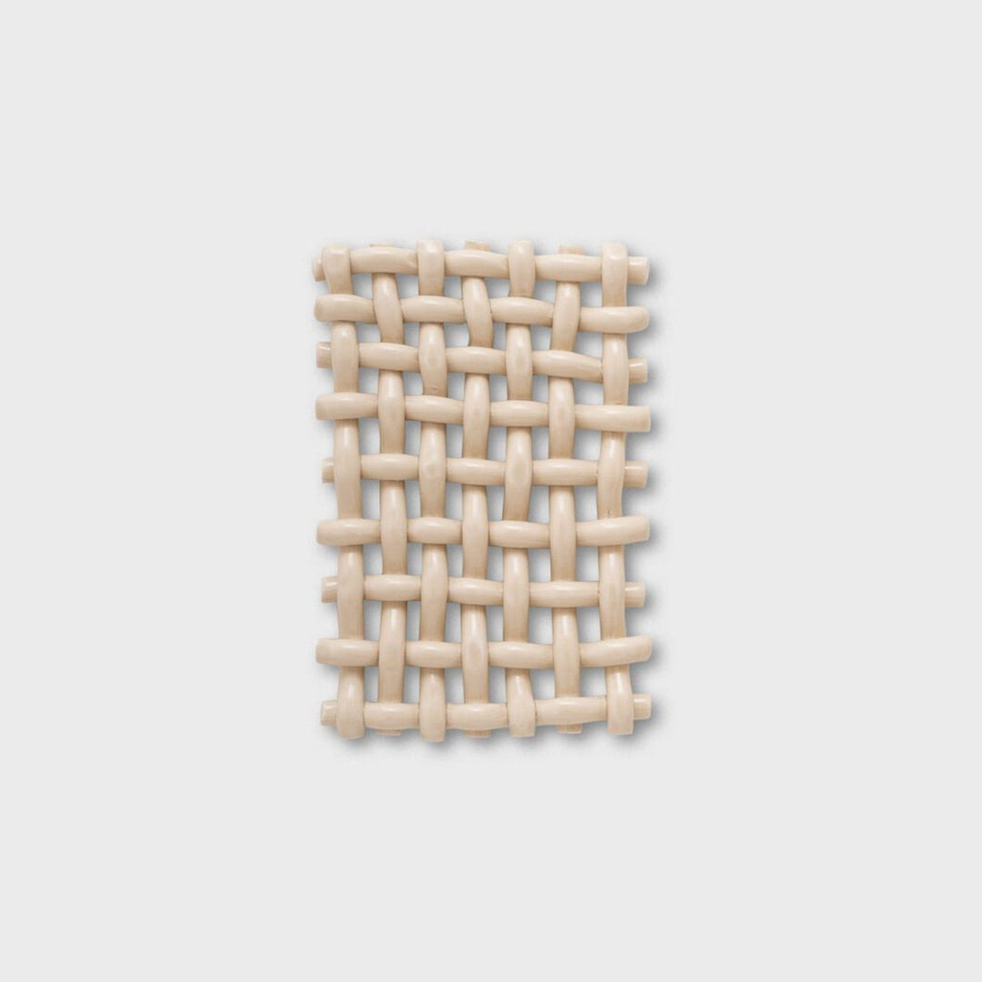 THE POSTER CLUB Interlace #01 Wall Object, 22x15cm, Cream