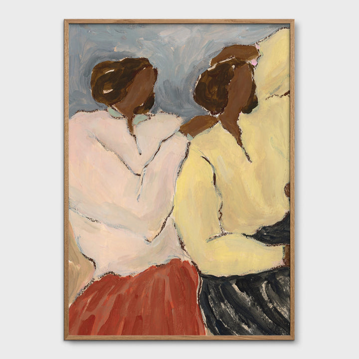 THE POSTER CLUB Sacrée Frangine, Side by Side, Art Poster, 50x70cm