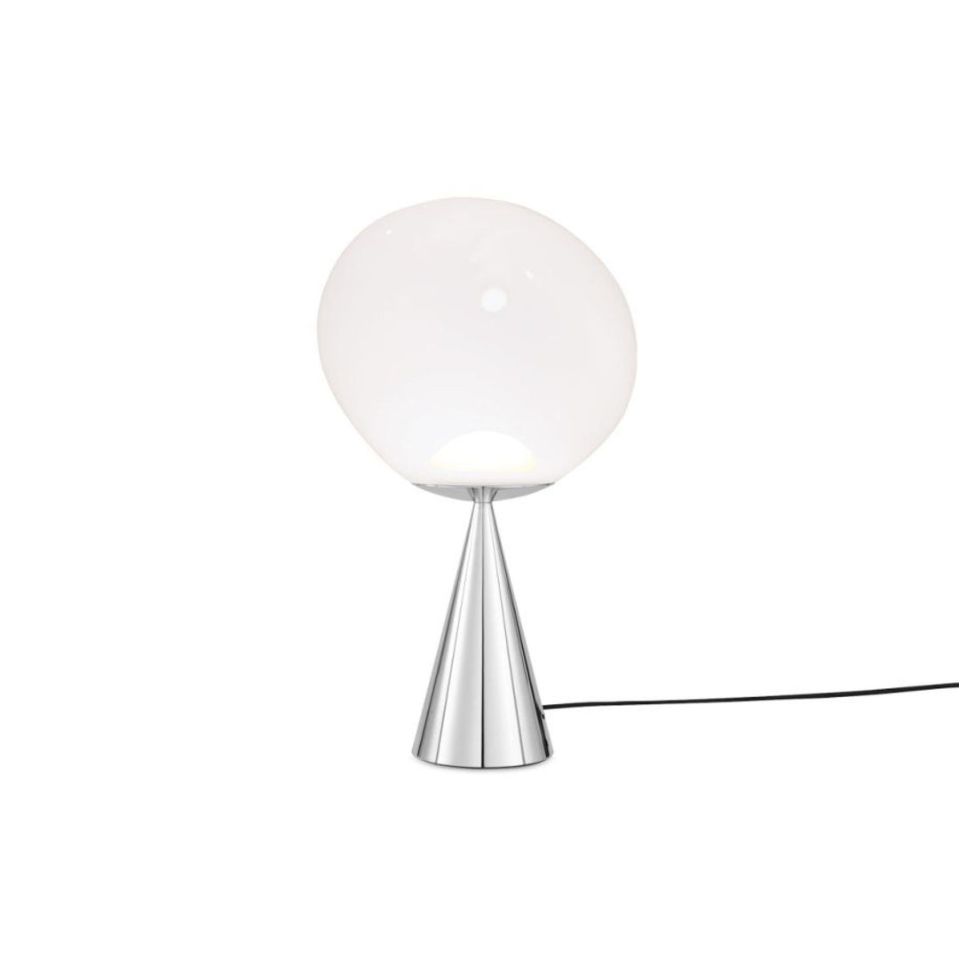 PRE-ORDER | TOM DIXON Melt Cone Fat Table Lamp LED, Opal/Chrome
