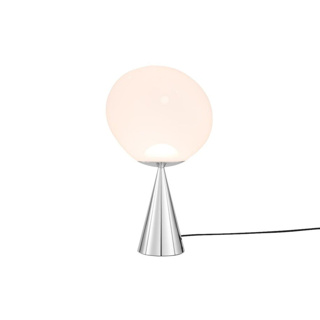 PRE-ORDER | TOM DIXON Melt Cone Fat Table Lamp LED, Opal/Chrome
