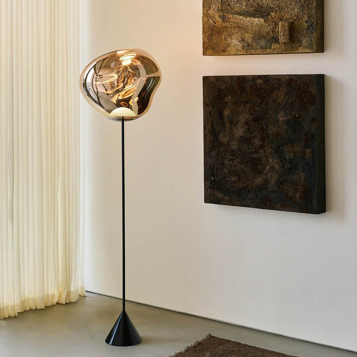 PRE-ORDER │ TOM DIXON Melt Cone Slim Floor Lamp, Gold