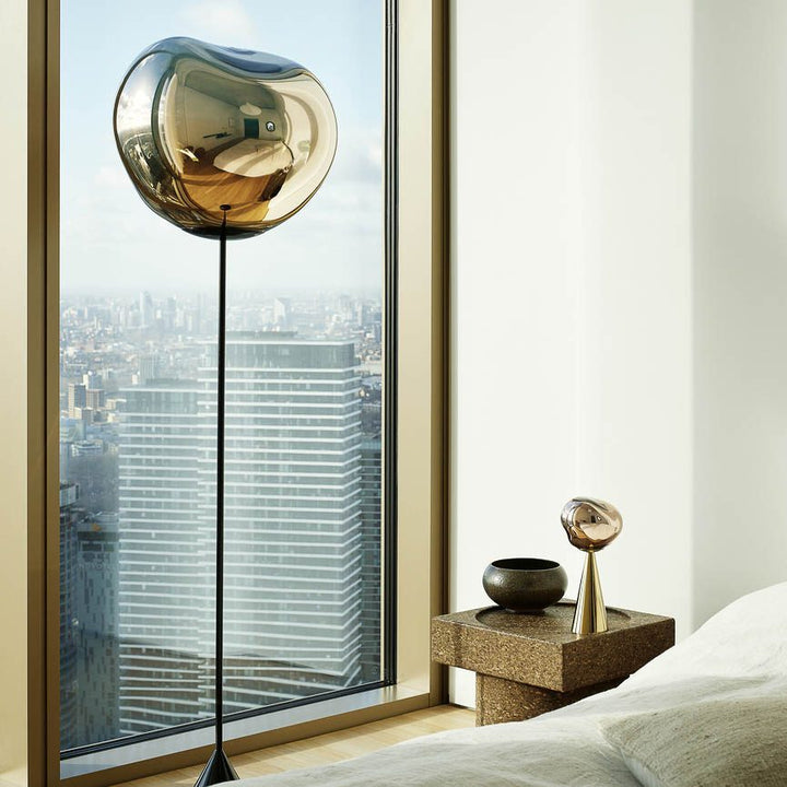 PRE-ORDER │ TOM DIXON Melt Cone Slim Floor Lamp, Gold