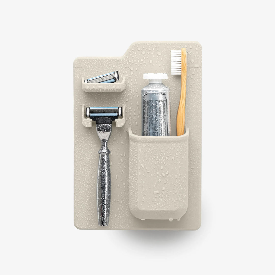 TOOLETRIES The Harvey Toothbrush and Razor Holder Shower/Bathroom, Sand