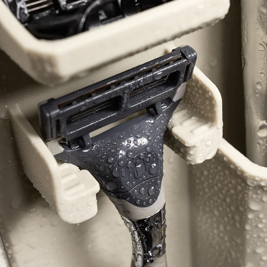 TOOLETRIES The Harvey Toothbrush and Razor Holder Shower/Bathroom, Sand